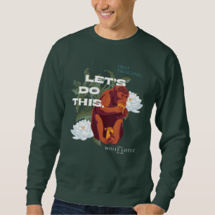 Sweatshirt "Faisons ça" Singe - Le Lotus Blanc