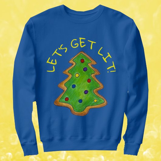 Sweatshirt Faisons Lit Vilain Sweater Arbre de Noël