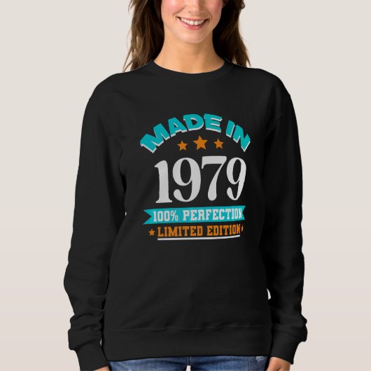 Sweatshirt Fait en 1979 perfection (Devant)