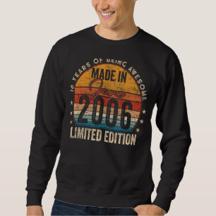 Sweatshirt Fait En Juin 2006 16 Anniversaire 16 Anniversaire