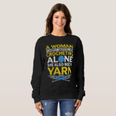 Sweatshirt Fait main au crochet dicton crochet (Devant entier)