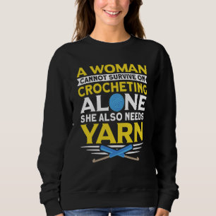 Sweatshirt Fait main au crochet dicton crochet