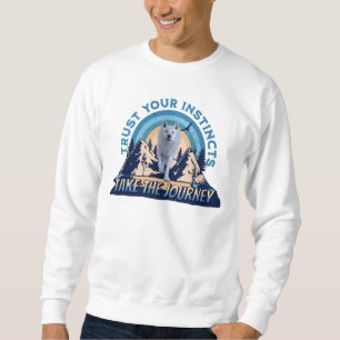 Sweatshirt Faites confiance à vos instincts Loup de l'Arctiqu