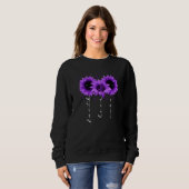 Sweatshirt Faith Love Cure Sunflower Epilepsy Awareness Warr (Devant entier)