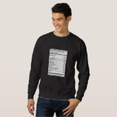 Sweatshirt Faits de nutrition pour 1L (Devant entier)
