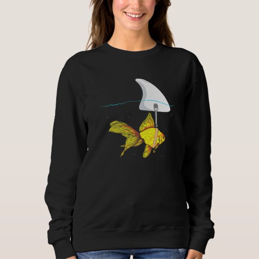 Sweatshirt Fake Shark Goldfish - Poisson (Devant)