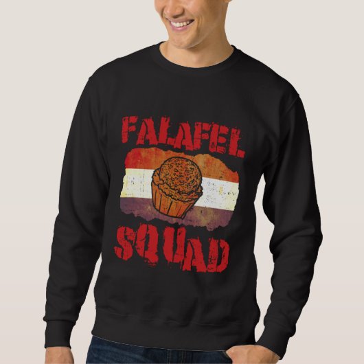 Sweatshirt Falafel Squad Levantine Food Chef Hummus (Devant)