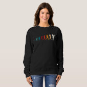 Sweatshirt Falconer Evolution Falconry Hawker Falcon Hawking (Devant entier)