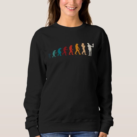 Sweatshirt Falconer Evolution Falconry Hawker Falcon Hawking (Devant)