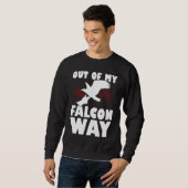 Sweatshirt Falconer Falcon Hunter Falconer Tracker Duck Hunte (Devant entier)