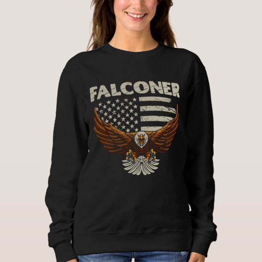 Sweatshirt Falconer Ornithology Birder  1 (Devant)