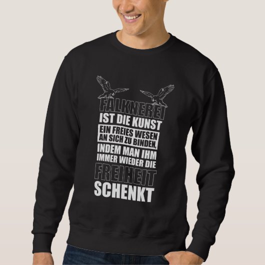 Sweatshirt Falkner Falconry Hawk Owner Hawk Hunk Hawk Hawk Sh (Devant)