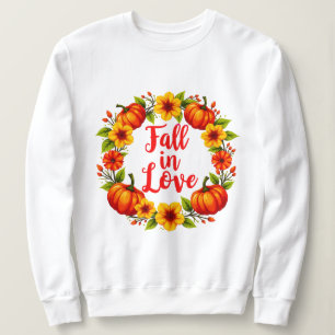 Sweatshirt Fall in Love : Vibrant Automne Wreath Design