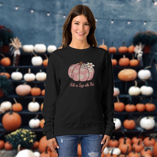 Sweatshirt Fall In Love with Pink Fall Clove