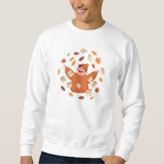 Sweatshirt Fall Leaves Art | Playful Autumn Design