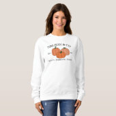 Sweatshirt Fall Pumpkins Family or Company Custom Name Year (Devant entier)