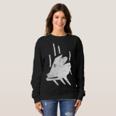 Sweatshirt Falling  Piano Lessons Piano Player & Piano Teache (Devant entier)