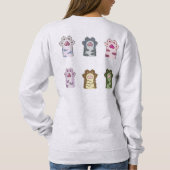 Sweatshirt Famille de chats mignons (Dos)