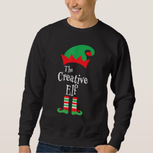 Sweatshirt Famille de jumelage du groupe Elf Creative Christm