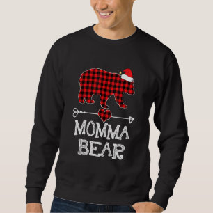 Sweatshirt Famille de pyjama de jumelage de l'ours à la maman