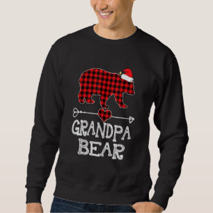 Sweatshirt Famille de pyjama de jumelage d'ours de grand-père