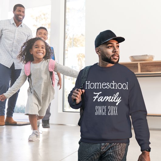 Sweatshirt Famille d'école à domicile, depuis l'année