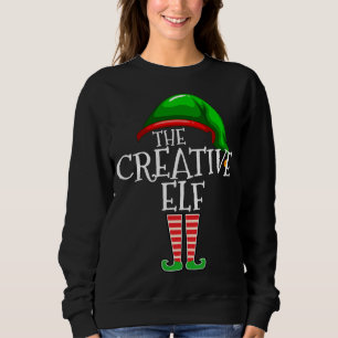 Sweatshirt Famille des elfes créatifs qui correspondent à cad