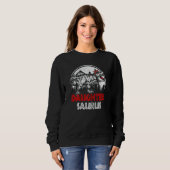 Sweatshirt Famille Dinosaur Rex Fille Saurus Daughtersaur (Devant entier)