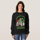 Sweatshirt Famille Llama Hommes Femmes et enfants Johnson Fam (Devant entier)