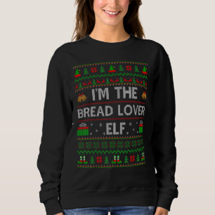 Sweatshirt Famille Matching Ugly Je suis The Pread Elf Christ