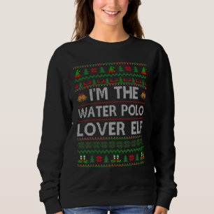Sweatshirt Famille Matching Ugly Je suis The Water Polo Elf C