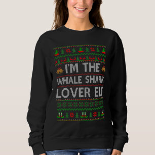 Sweatshirt Famille Matching Ugly Je suis The Whale Shark Elf