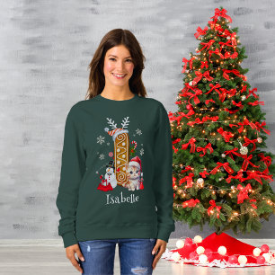 Sweatshirt Famille Noël Père Noël Gingerpain Alphabet I