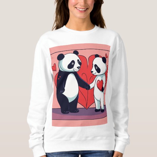 Sweatshirt Famille Panda (Devant)