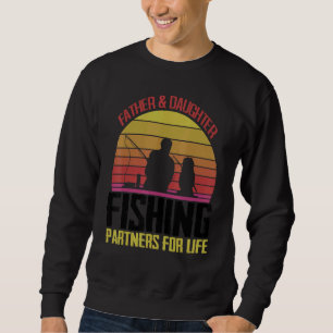 Sweatshirt Famille Pêcheur Père Et Fille Partenaire Pêcheur