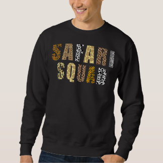 Sweatshirt Famille Safari Squad Correspondant Vacances d'été 