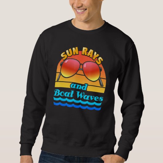 Sweatshirt Famille Summer Lake Day Sun Boat Waves Swi Ski Swi (Devant)