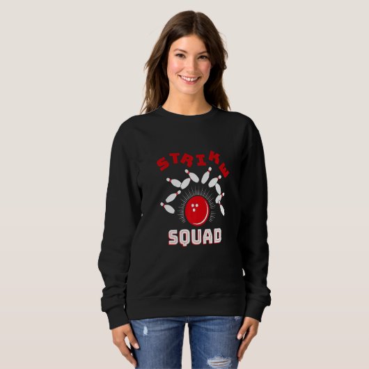 Sweatshirt Family Bowling Gutter Rollin' Bowlers Squad Strike (Devant entier)