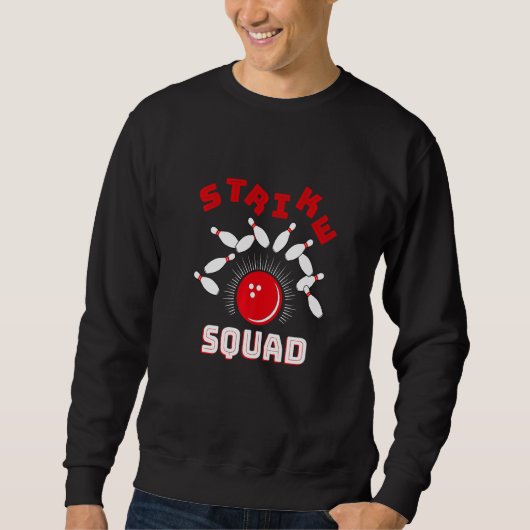Sweatshirt Family Bowling Gutter Rollin' Bowlers Squad Strike (Devant)