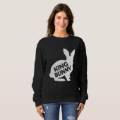 Sweatshirt Family Easter King Bunny Matching Couple Group (Devant entier)