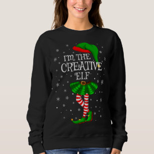 Sweatshirt Family Matching Je suis The Creative Elf Christmas