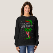 Sweatshirt Family Matching Je suis The Stylish Elf Christmas (Devant entier)