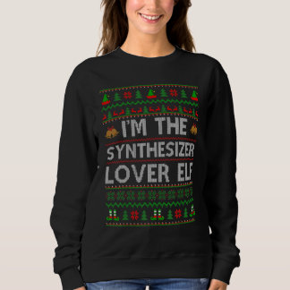 Sweatshirt Family Matching Ugly Je suis le synthétiseur Elf C