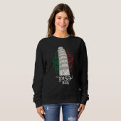 Sweatshirt Famous Italian Landmark Leaning Tower of Pisa (Devant entier)