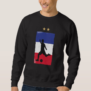 Sweatshirt Fan de football France Chemise Française