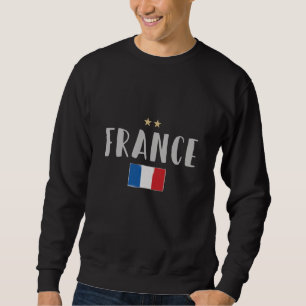 Sweatshirt Fan de football France Chemise Française