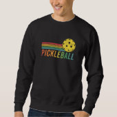 Sweatshirt Fan de Pickleball Retro Sunset (Devant)