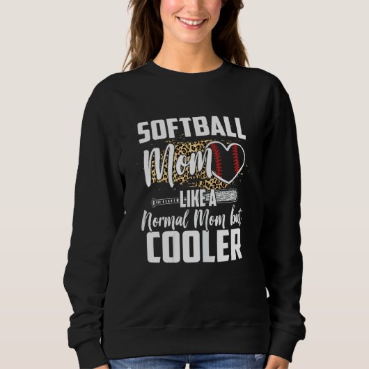 Sweatshirt Fan Léopard Cheetah Femmes Maman Sof (Devant)