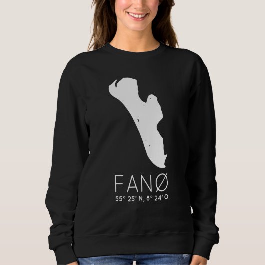 Sweatshirt Fanø Danemark Ile Fanö Coordonner Silhouette Ca (Devant)