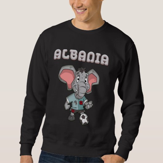 Sweatshirt Fans albanais des éléphants (Devant)